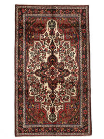  Hamadan Rug 159X275 Authentic
 Oriental Handknotted Black/Dark Red (Wool, )