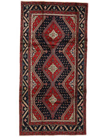  Oriental Hamadan Rug Rug 157X308 Runner
 Black/Dark Red (Wool, Persia/Iran)