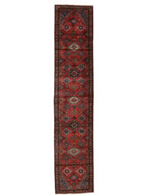  Mehraban Rug 84X400 Persian Wool Rug Black/Dark Red Small Rug 
