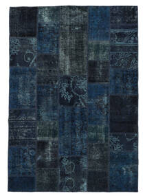  Persian Patchwork Rug Rug 167X240 Black/Dark Blue (Wool, Persia/Iran)