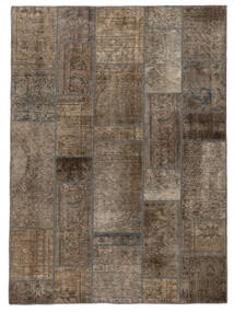 Patchwork Rug 169X231 Brown/Black (Wool, Persia/Iran)