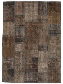  Persian Patchwork Rug 170X237 Brown/Black (Wool, Persia/Iran)