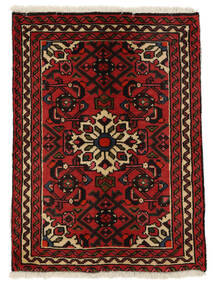 65X87 Hosseinabad Rug Oriental Black/Dark Red (Wool, Persia/Iran)