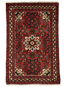  Persian Hosseinabad Rug Rug 63X96 Black/Dark Red (Wool, Persia/Iran)