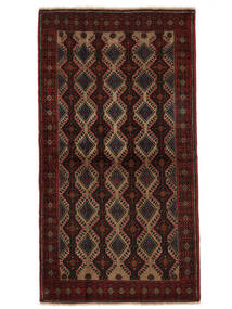  Baluch Rug 112X203 Persian Wool Black/Dark Red Small 