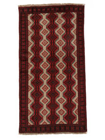  Baluch Rug 101X192 Persian Wool Black/Dark Red Small 