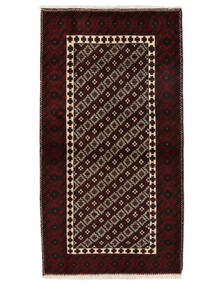 Baluch Rug Rug 101X186 Black/Brown (Wool, Persia/Iran)