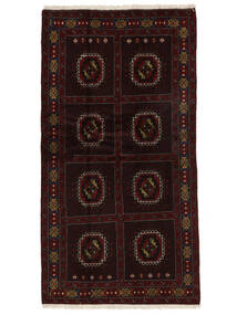  Persian Baluch Rug 105X200 Black/Brown (Wool, Persia/Iran)
