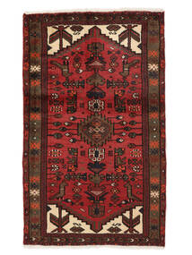 75X120 Hamadan Rug Black/Dark Red Persia/Iran 