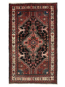  Persian Hamadan Rug 82X136 Black/Dark Red (Wool, Persia/Iran)