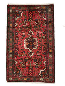  Oriental Hamadan Rug Rug 78X126 Black/Dark Red (Wool, Persia/Iran)