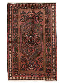  Oriental Hamadan Rug Rug 80X127 Black/Dark Red (Wool, Persia/Iran)