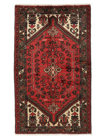  Oriental Hamadan Rug 78X132 Black/Dark Red (Wool, Persia/Iran)