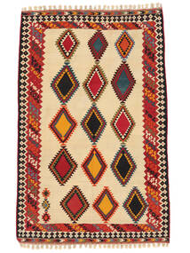  Kilim Vintage Rug 152X239 Vintage Persian Wool Rug Orange/Dark Red Small Rug 
