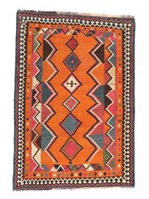  Kilim Vintage Rug 145X209 Vintage Persian Wool Rug Red/Black Small Rug 