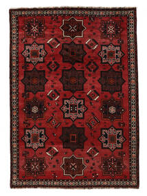 175X241 Shiraz Rug Black/Dark Red Persia/Iran 