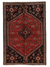  Oriental Shiraz Rug Rug 159X229 Black/Dark Red (Wool, Persia/Iran)
