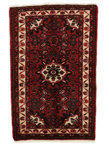  Persian Hosseinabad Rug 67X107 Black/Dark Red 