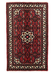  Persian Hosseinabad Rug 60X95 Black/Dark Red (Wool, Persia/Iran)