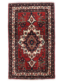  Oriental Asadabad Rug 61X100 Black/Dark Red (Wool, Persia/Iran)