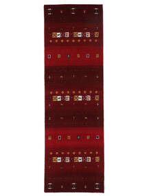 80X250 Gabbeh Indo Fine Rug Rug Modern Runner
 Black/Dark Red (Wool, India)