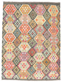 Handwoven Kilim Afghan Old Style Rug 174X236 Wool Rug Brown/Yellow Rug 