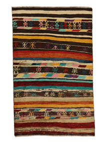 Moroccan Berber - Afghanistan Rug 109X179 Black/Brown (Wool, Afghanistan)