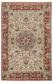  Persian Qum Kork/Silk Rug Rug 108X160 Dark Red/Brown (Wool, Persia/Iran)