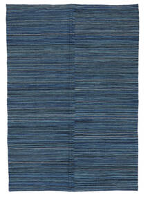  Kilim Modern Rug 126X180 Wool Dark Blue/Black Small 