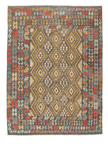 258X348 Kilim Afghan Old Style Rug Rug Authentic
 Oriental Handwoven Brown/Orange Large (Wool, Afghanistan)
