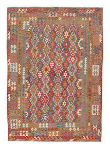 Kilim Afghan Old Style Rug Rug 236X343 Brown/Dark Red (Wool, Afghanistan)