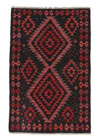  Kilim Maimane Rug 102X158 Wool Black/Dark Red Small 