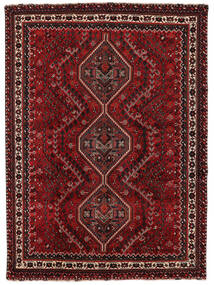  Persian Shiraz Rug 212X292 Black/Dark Red (Wool, Persia/Iran)
