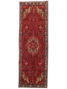 Hamadan Rug Rug 97X293 Runner
 Dark Red/Black (Wool, Persia/Iran)