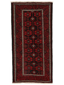  Baluch Rug 115X228 Persian Wool Black/Dark Red Small 