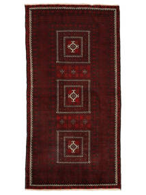 116X227 Baluch Fine Rug Oriental Black/Brown (Wool, Persia/Iran)
