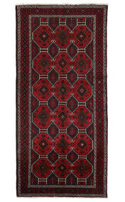  127X267 Baluch Rug Black/Dark Red Persia/Iran 