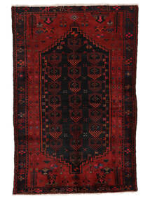  Persian Hamadan Rug 150X218 Black/Dark Red (Wool, Persia/Iran)