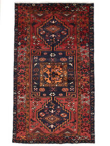  129X220 Zanjan Rug Rug Black/Dark Red Persia/Iran 
