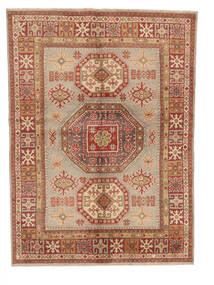 143X198 Kazak Fine Rug Oriental Brown/Dark Red (Wool, Afghanistan)
