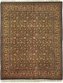  Oriental Qum Silk Rug 195X247 Brown/Black (Silk, Persia)