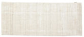 Bamboo silk Loom Rug - Natural white