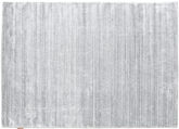 Bamboo silk Loom Rug - Light grey