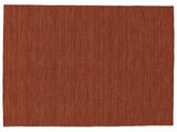 Kilim loom Rug - Rust red