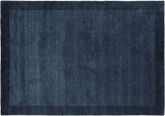 Handloom Frame Rug - Dark blue