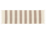 Cotton stripe Rug - Brown
