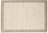 Handloom Frame Rug - Natural white / Beige
